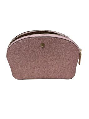 kate spade Rose Gold Glitter Cosmetic Pouch